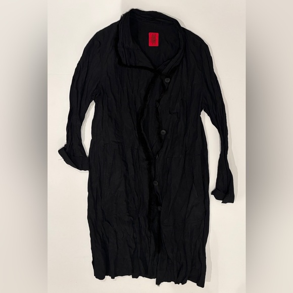 HaaT Jackets & Blazers - HaaT Black Long Button-Up Coat size 3